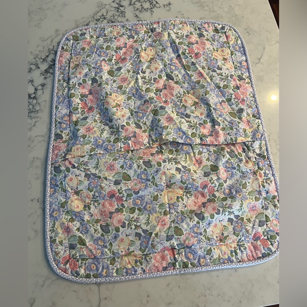 Laura Ashley Pillow Sham Cover Quartet Floral STANDARD Single Vintage EUC